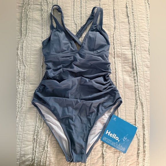 Cupshe Other - Cupshe Blue One Piece Swimsuit